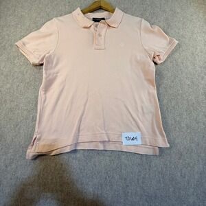 Lauren Ralph Lauren Petite Pink Short Sleeve Polo Shirt Cotton Size PS